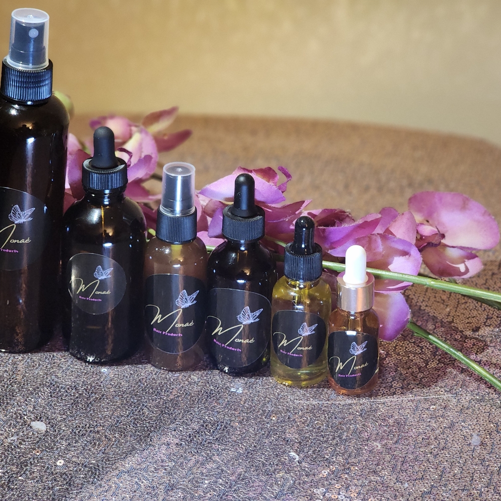 Handmade Hair Growth Spray & Oil Bundle, Monaé Hair Products